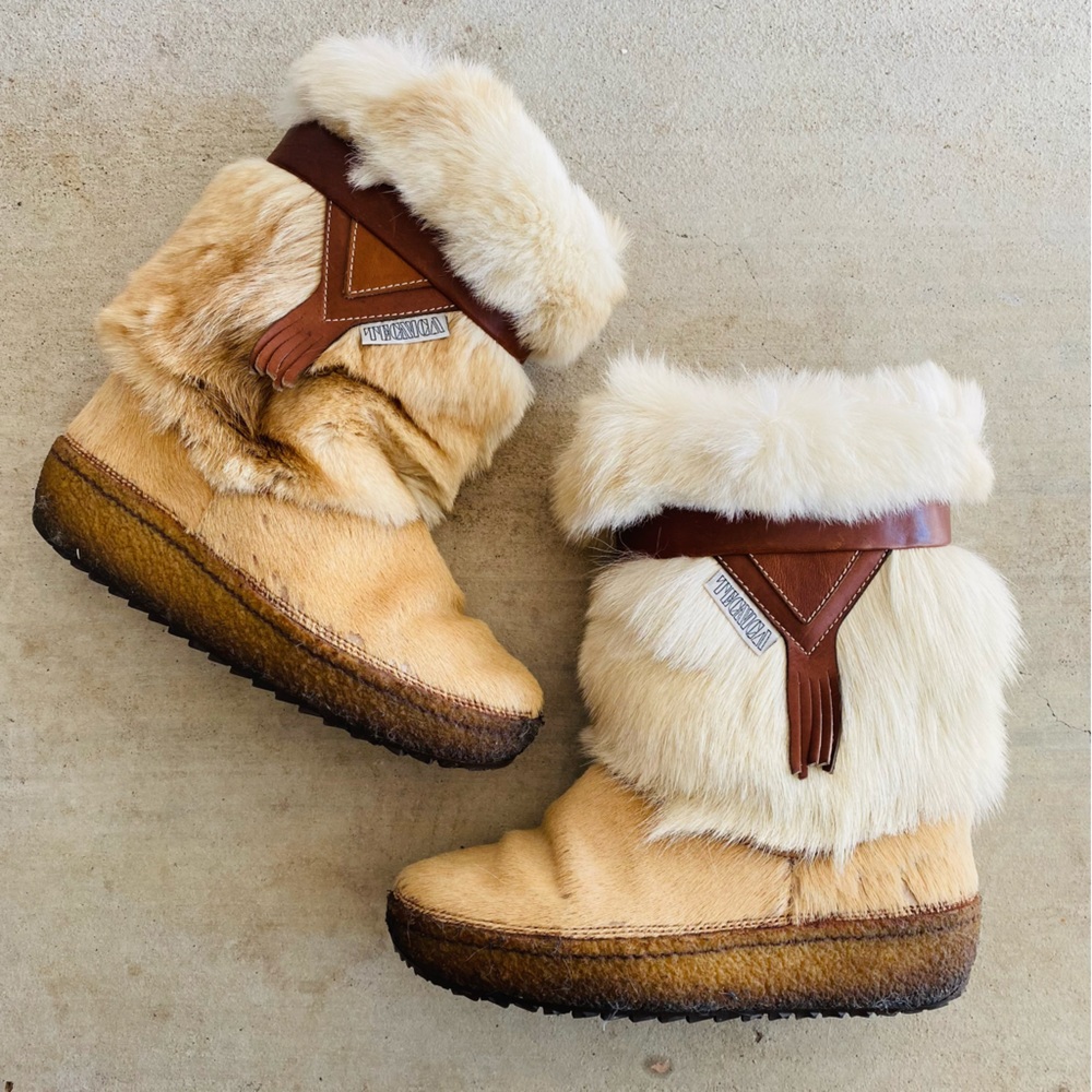 TECNICA | Brown Fur Leather Winter Boots 37